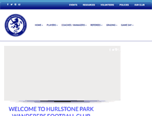 Tablet Screenshot of hurlstoneparkwanderers.com.au